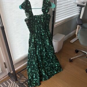 Hill House Floral Green Ellie Nap Dress